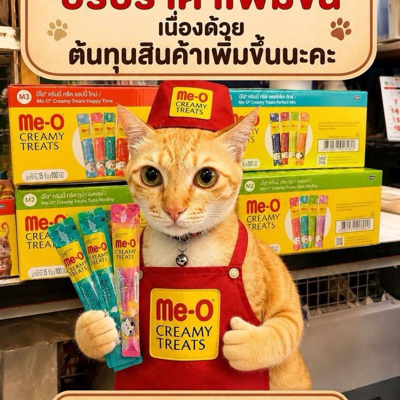 ขนมแมวเลียมีโอ Me-o ขนาด15 g.36ซอง คละรส