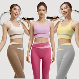 New Color สีมาใหม่ ชุดออกกำลังกาย แฟชั่น📌📌ขายเป็นเซ็ตและขายแยก📌📌งานสีทูโทน ชุดโยคะ กางเกงออกกำลังกายขายาว สปอร์ตบรา ฟิตเนส Sport ผ้ายืดหยุ่น ระบายอากาศ แห้งเร็ว ไม่อับชื้น ขนาด S-XXL
